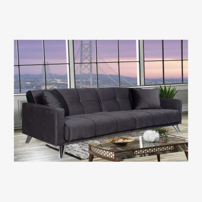 The Range SOFA2GO Velvet Sofa Bed 3 Seater  - Grey