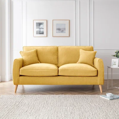 The Range The Sophia 3 Seater Sofa - Gold