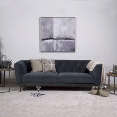 The Range Baron 3 Seater Sofa - Grey