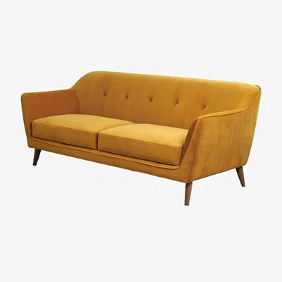 The Range Freddie 3 Seater Sofa - Mustard