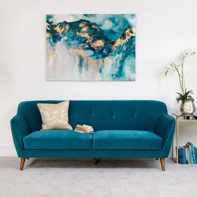 The Range Freddie 3 Seater Sofa - Teal