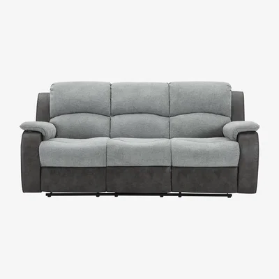 The Range New Charleston Three Seater Recliner Sofa - Grey