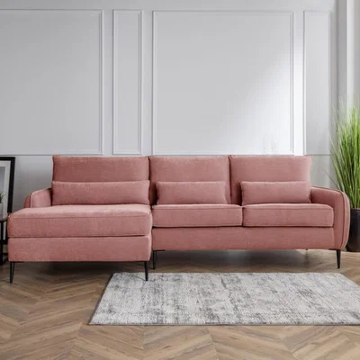 The Range The Hannah Left Hand Chaise - Plum