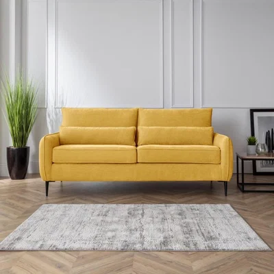 The Range The Hannah 3 Seater Sofa - Gold