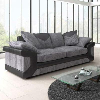 The Range Enzo Jumbo Cord sofa Suite Grey 3 Seate - Grey