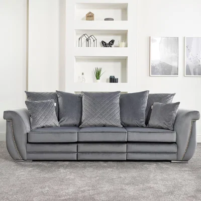 The Range Hampton 3 Seater Sofa - Light Grey