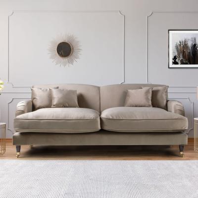 The Range The Caroline 3 Seater Sofa Grey - Putty
