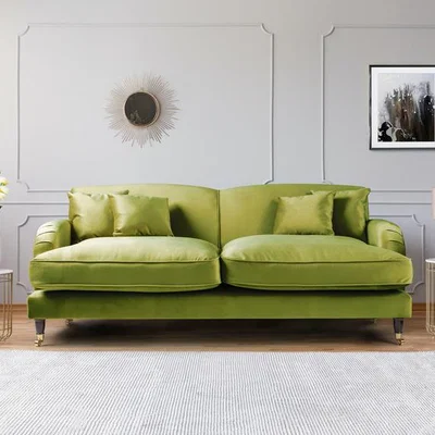 The Range Charlotte 3 Seater Sofa - Grass