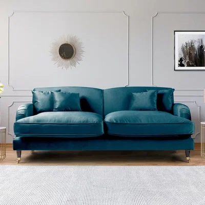 The Range Charlotte 3 Seater Sofa - Peacock