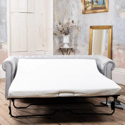 The Range Pelham Velvet Chesterfield 3 Seat Sofabed - Grey