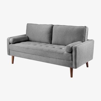 The Range NAMIP Living Room 3-Seater Faux Linen Sofa - Grey