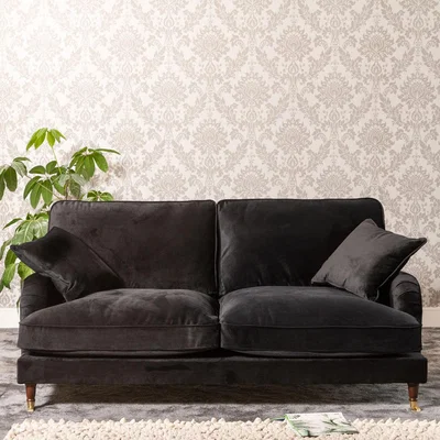 The Range Mackenzie 3 Seat Sofa - Black