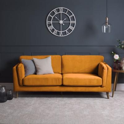 The Range Harris 3 Seat Sofa - Mustard