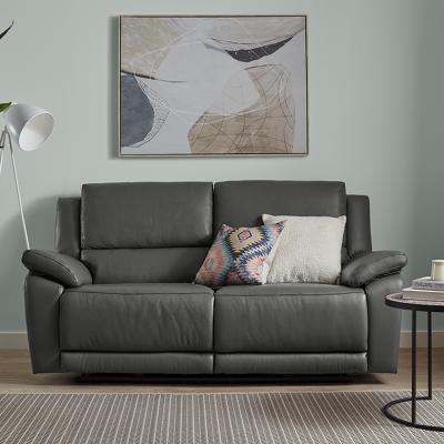 The Range Sorrento Power Leather Recliner 3 Seater Sofa - Grey