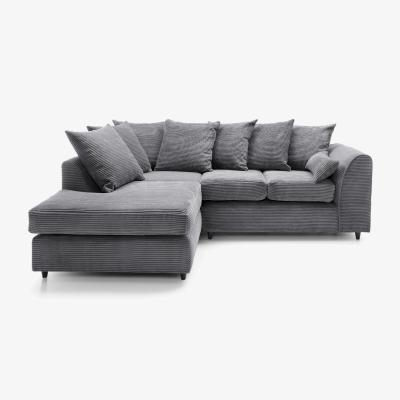 The Range Jumbo Cord 3 Seater Sofa in Grey - Grey