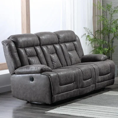 The Range Chester 3 seater Recliner Sofa Electric Power - Grey