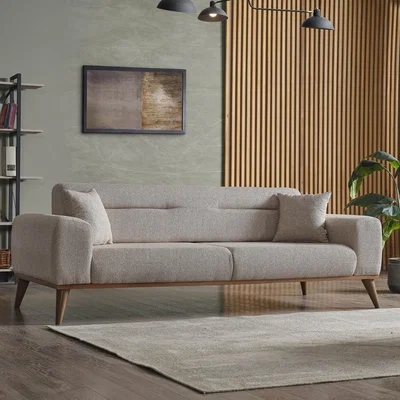 The Range Doga Three Seater Sofa - Dark Beige