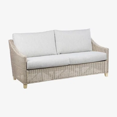 The Range Dijon Rattan Conservatory 3 Seater Sofa - Neutral