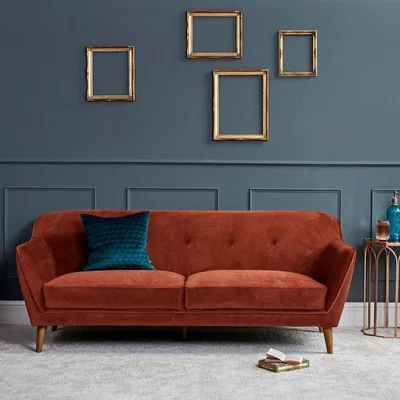 The Range Freddie 3 Seater Sofa - Burnt Orange