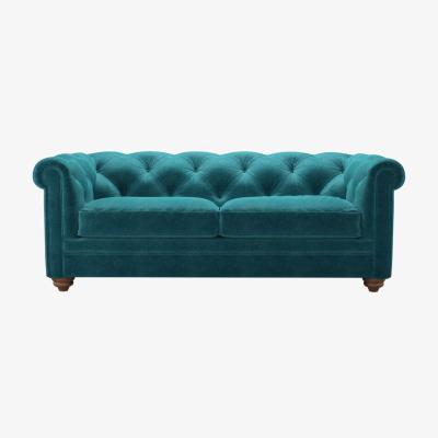 Sofa.com Perfectly Pristine Patrick 2.5 Seat Sofa in Neptune Smart Velvet - sofa.com