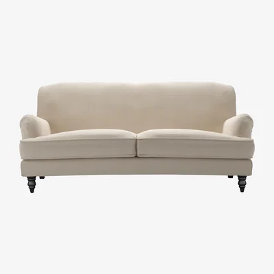 Sofa.com Snowdrop 3 Seat Sofa in Elderflower Organic Smart Cotton