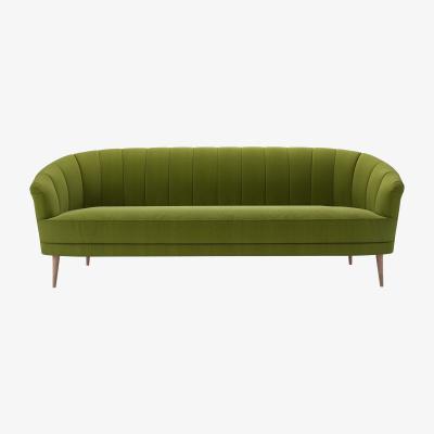 Sofa.com Harper 3 Seat Sofa in Vine Leaf Organic Smart Cotton