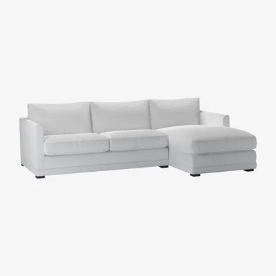 Sofa.com Aissa Medium RHF Chaise Storage Sofa in Pumice House Herringbone Weave - sofa.com