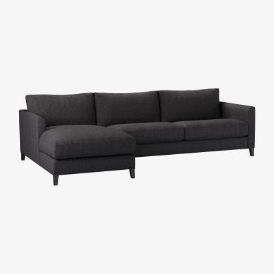 Sofa.com Izzy Large LHF Chaise Sofa in Cadet Soft Chenille - sofa.com