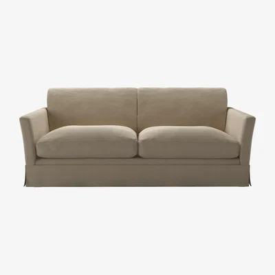 Sofa.com Otto 3 Seat Sofa Bed in Pennine Stone Organic Smart Cotton