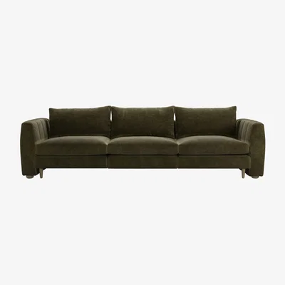 Sofa.com Tiffany 3 Seat Sofa in Juniper Aquaclean Clever Chenille