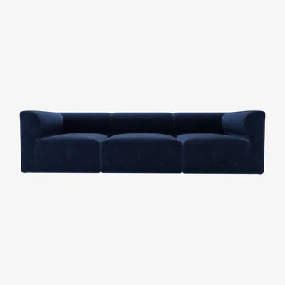 Sofa.com Cohen 3 Seat Sofa in Port Royal Aquaclean Clever Chenille