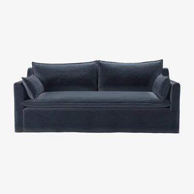 Sofa.com Anders 3 Seat Sofa in Skyfall Cotton Matt Velvet