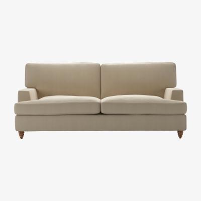 Sofa.com Isla 3 Seat Sofa Bed in Pennine Stone Organic Smart Cotton