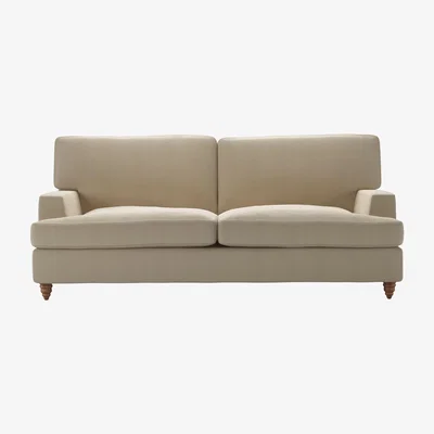 Sofa.com Isla 3 Seat Sofa Bed in Pennine Stone Organic Smart Cotton