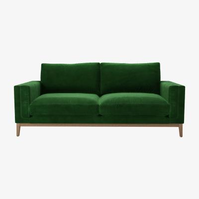 Sofa.com Costello 3 Seat Sofa in Putting Green Aquaclean Clever Velvet