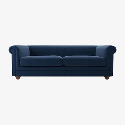Sofa.com Patrick Unbuttoned 3 Seat Sofa in Galaxy Organic Smart Cotton