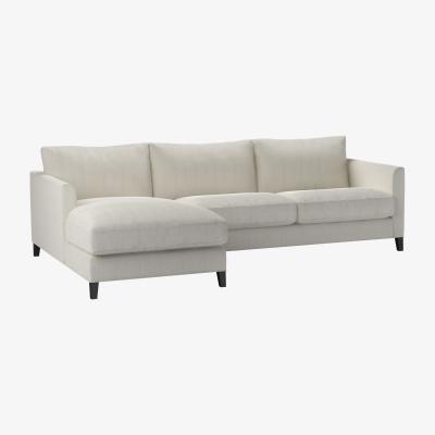 Sofa.com Izzy Medium LHF Chaise Sofa in Clay House Herringbone Weave - sofa.com
