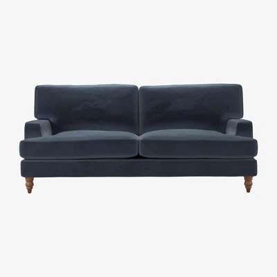 Sofa.com Isla 3 Seat Sofa in Skyfall Cotton Matt Velvet