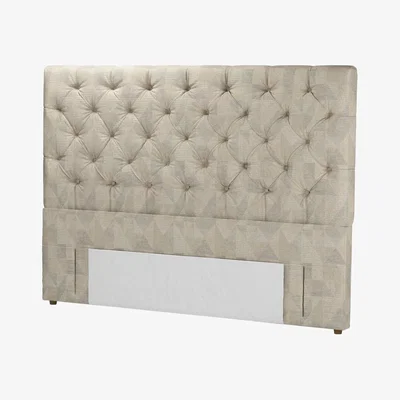 Sofa.com Standalone Rosalie 130cm Super King Headboard in Sandstorm Pyramid Textured Weave - sofa.com