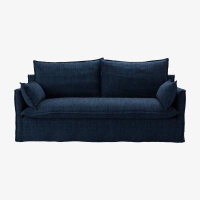 Sofa.com Nearly New Isaac 3 Seat Sofa in Channel Blue Sandgate - sofa.com