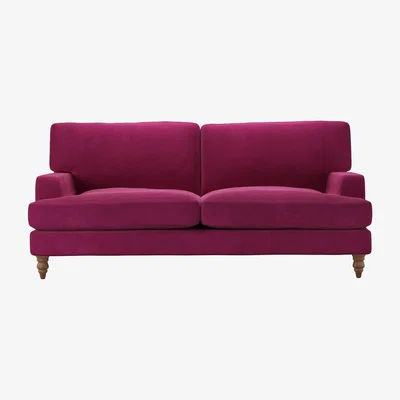 Sofa.com Isla 3 Seat Sofa in Persian Rose Smart Velvet