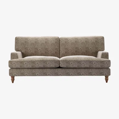 Sofa.com Isla 3 Seat Sofa in Marigold Velvet Iron