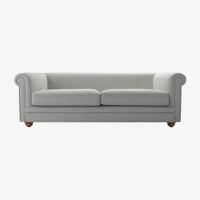 Sofa.com Patrick Unbuttoned 3 Seat Sofa in Wishing Well Organic Smart Cotton