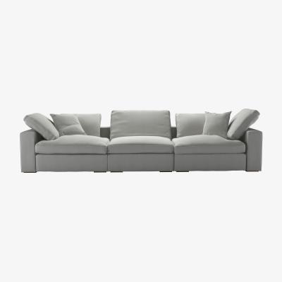 Sofa.com Long Island 3 Seat Sofa in Wishing Well Organic Smart Cotton