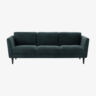 Sofa.com Holly 3 Seat Sofa in Deep Forest Aquaclean Clever Velvet