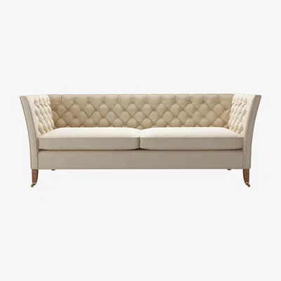 Sofa.com Descartes 3 Seat Sofa in Moon Smart Cotton - sofa.com