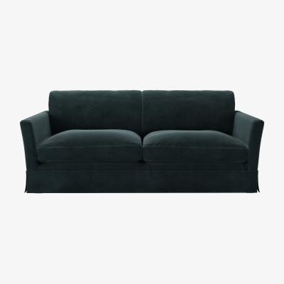 Sofa.com Otto 3 Seat Sofa in Deep Forest Aquaclean Clever Velvet