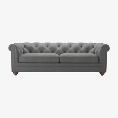 Sofa.com Perfectly Pristine Patrick 3 Seat Sofa in Storm Soft Sustainable Wool - sofa.com