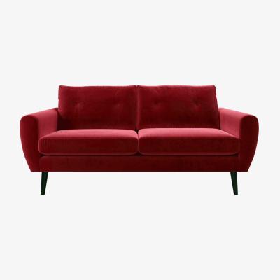 Sofa.com Jack 3 Seat Sofa in Red Velvet - sofa.com