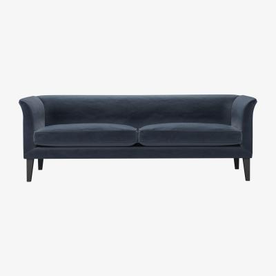 Sofa.com Fingal 3 Seat Sofa in Skyfall Cotton Matt Velvet